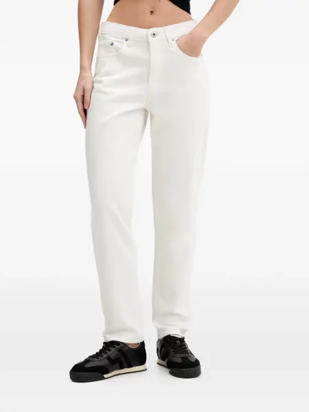 Blugi Karl Lagerfeld Jeans cu autograf alb