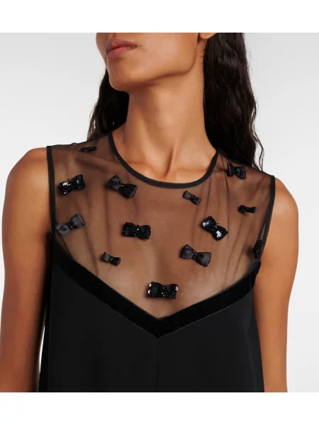 Rochie Max Mara cu funde eleganta negru