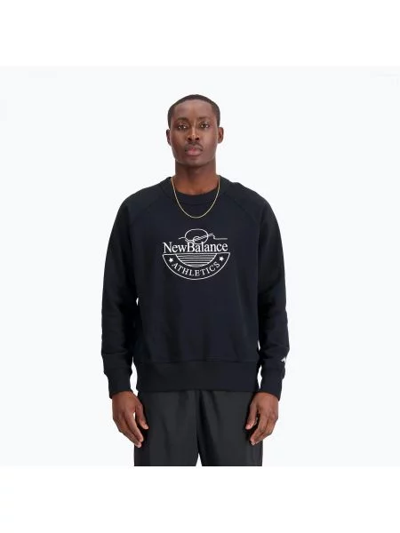 Bluza New Balance Athletics Graphic Crew black czarna