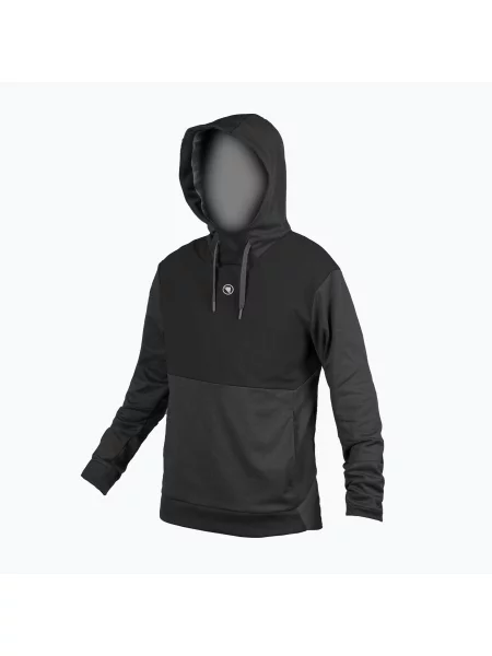 Мъжки суитшърт за колоездене Endura Trailster Tech Hoodie black черно