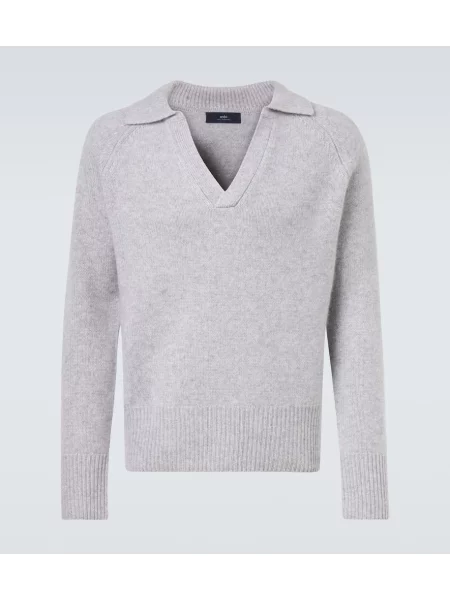 Pulover Arch4 din cașmir gri