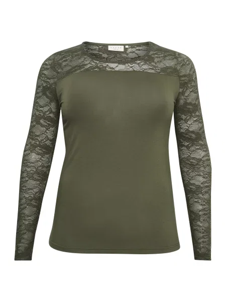 KAFFE CURVE Tričko laura olivová