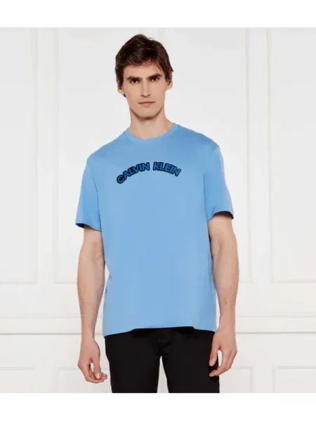 Tricou Calvin Klein Jeans albastru