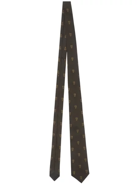 Hedvábná kravata Burberry hnědá