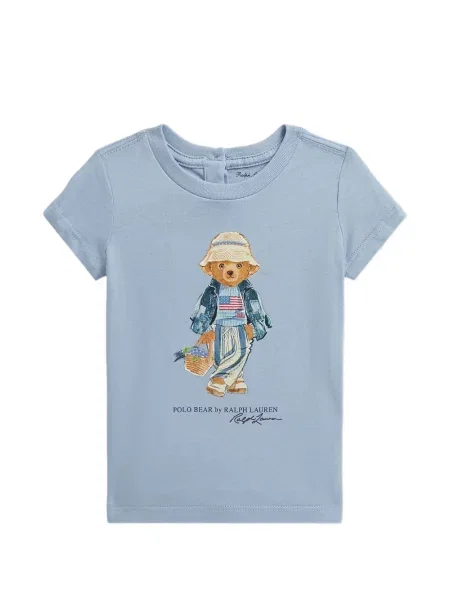Koszulka polo dziecięca Polo Ralph Lauren niebieska