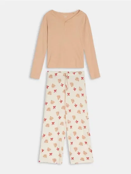 Двокомплектна піжама червоний