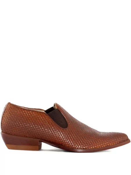 Botine Sonora din piele slip-on maro