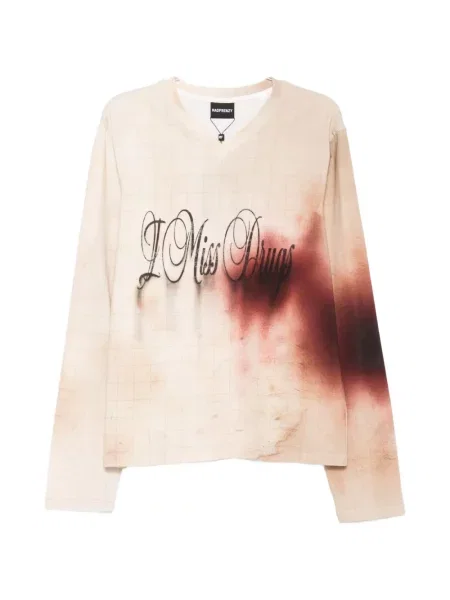 Риза Madfrenzy с V-образно деколте