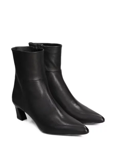 Cizme scurte Evaluna din piele negru