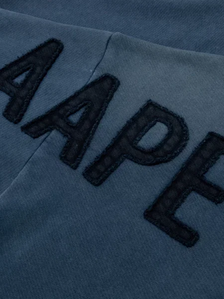 Суитчър Aape By *a Bathing Ape® с кръгло деколте с апликация синьо