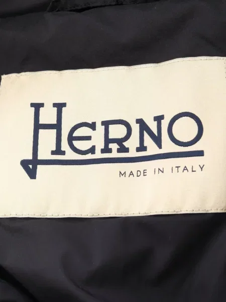 Palton Herno cu glugă negru