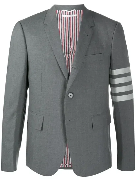 Sacou Thom Browne de lână gri