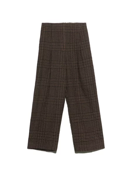 Pantaloni Bimba Y Lola în carouri maro