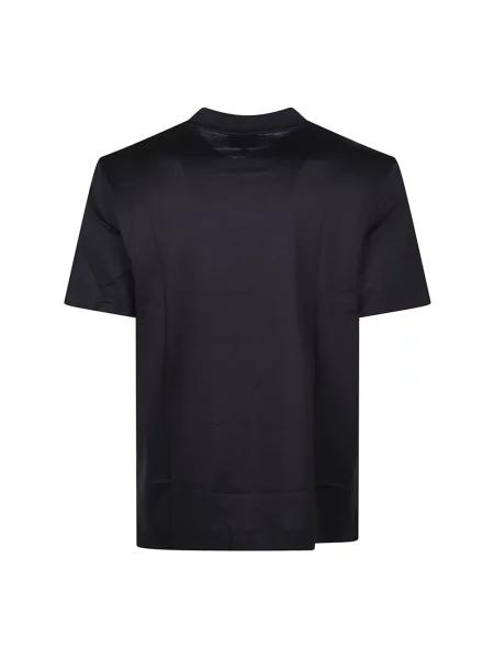 Koszulka Emporio Armani z logo niebieska