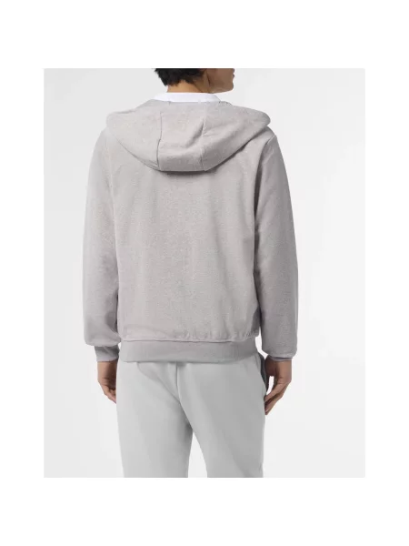Bluza z kapturem Plein Sport z kapturem szara