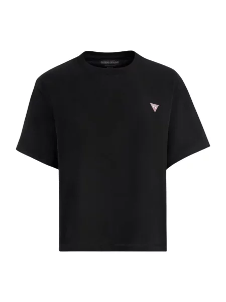 Małe mały jeansy Guess z krótkim rękawem czarne