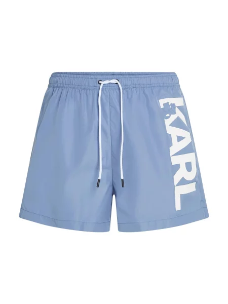 Karl Lagerfeld Șorturi de baie albastru porumbel alb