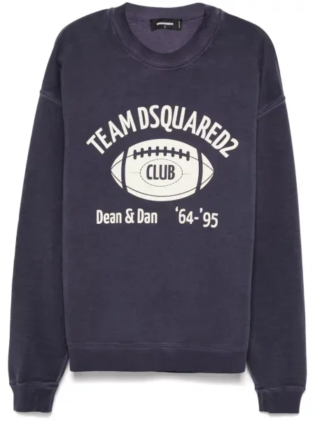 Hanorac Dsquared2 cu imagine albastru