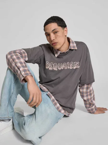 T-shirt z nadrukiem z logo Dsquared2