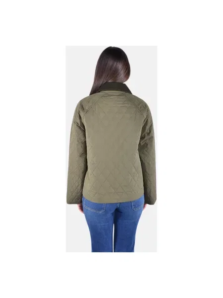 Barbour Kurtki Kobieta XS Kurtka Pikowana Kirby zielony