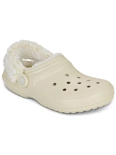 Fleecová klasická fleecová mikina Crocs béžová