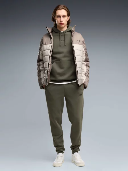 Спортивные штаны Puma с лого зеленые