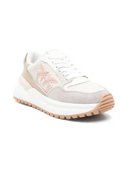 Sneakersy Pinko skórzane beżowe