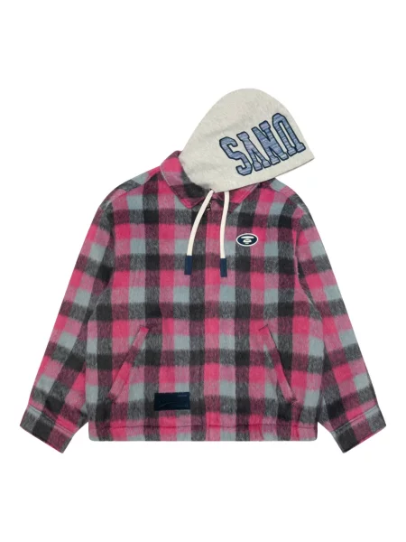 Geacă Aape By A Bathing Ape în carouri roz