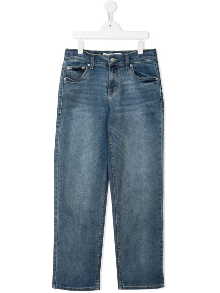 Jeansy straight leg dziecięce Levi's niebieskie
