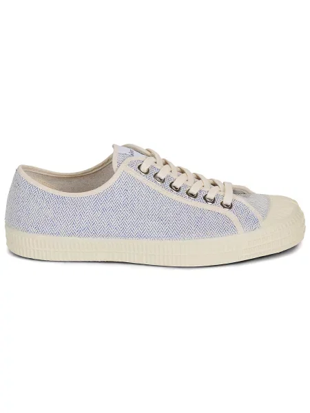 Pantofi Novesta cu model herringbone albastru