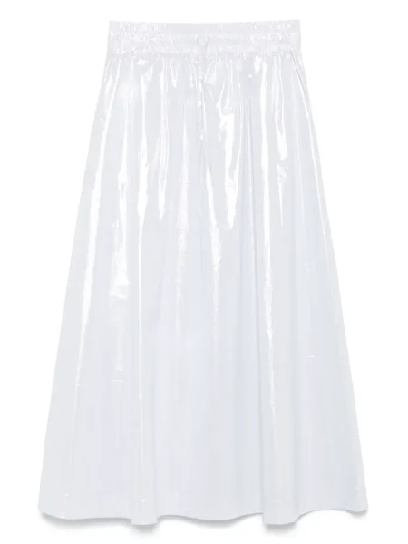 Fustă midi D.exterior până la genunchi argintiu