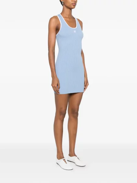 Rochie mini Amiri tricotate albastru