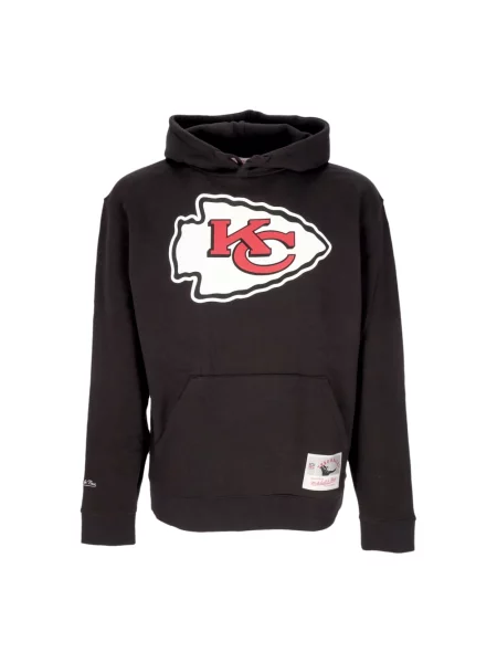 Bluza z kapturem Mitchell & Ness z logo czarna
