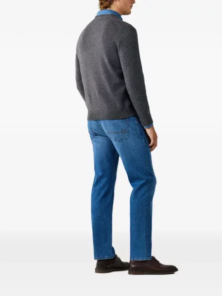 Pulover Hackett London cu decolteu în V gri