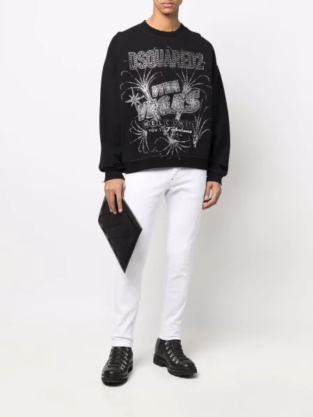 Tiesūs džinsai Dsquared2 balta
