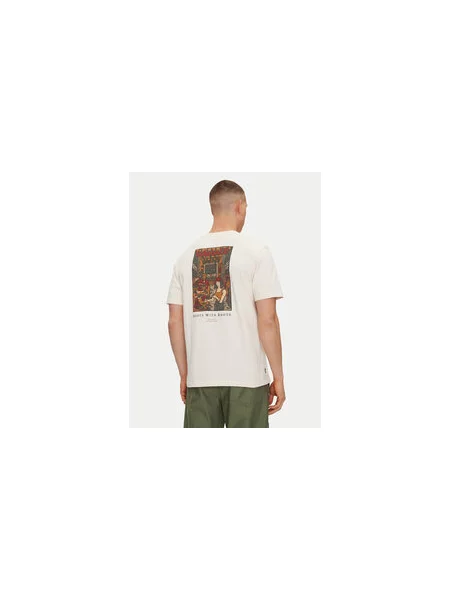Timberland T-shirt Krem Regular Fit
