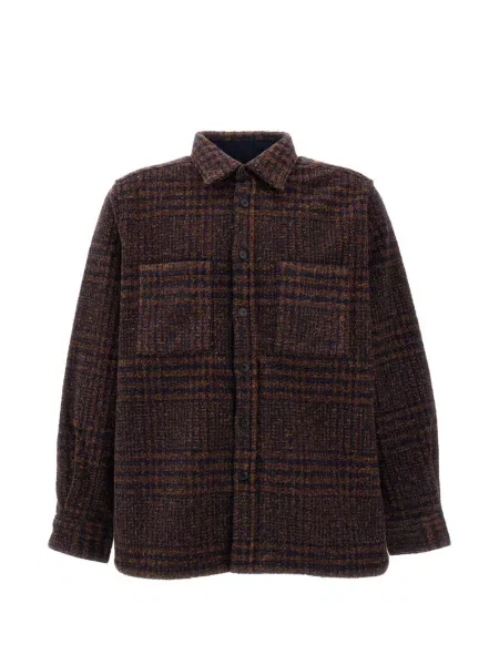 Geacă Portuguese Flannel în carouri de flanelă maro