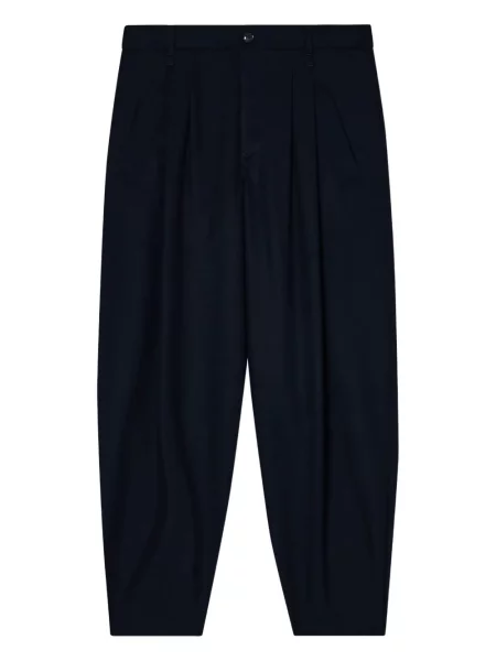 Pantaloni Giorgio Armani plisate albastru