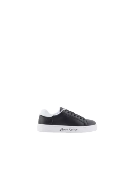 Sneakersy Armani Exchange z logo czarne
