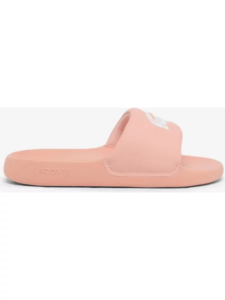 Klapki Lacoste Serve Slides różowe 37 białe