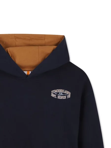 Bluza z kapturem dziecięca Timberland niebieska