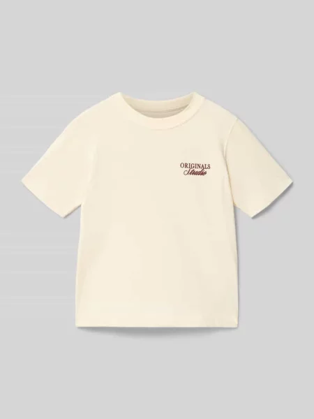 T-shirt o kroju regular fit z nadrukiem z napisem model Bro' Jack & Jones biała