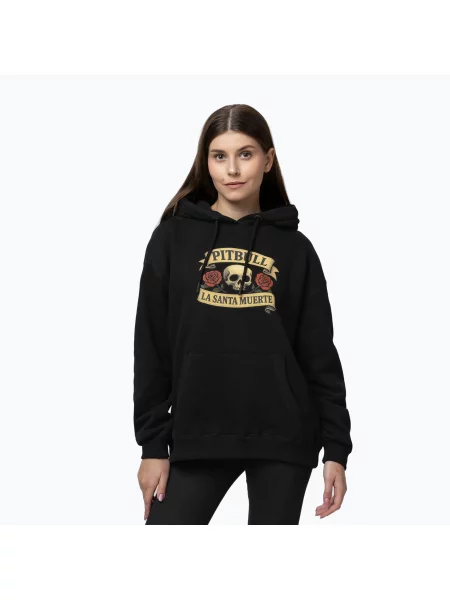 Bluză pentru femei Pitbull La Santa Muerte Hooded black negru