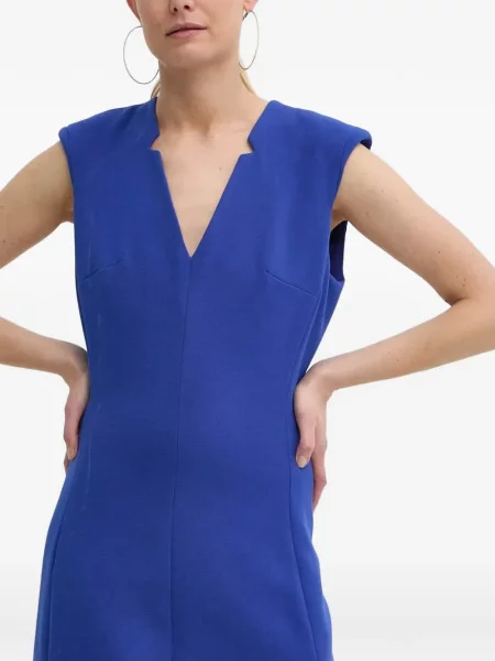Rochie mini Morgan cu decolteu în V albastru