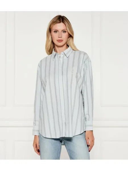 Guess Jeans Cămașă | Oversize fit albastru