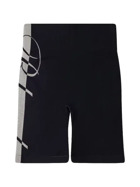 Pantaloni scurți Rhude tricotate cu autograf negru
