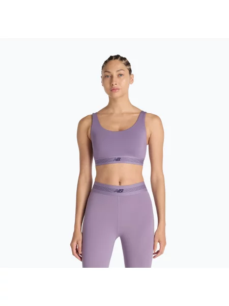 Спортен сутиен New Balance AC Train candied violet виолетово