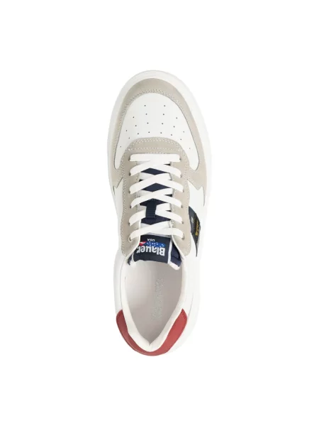 Lniane sneakersy Blauer białe