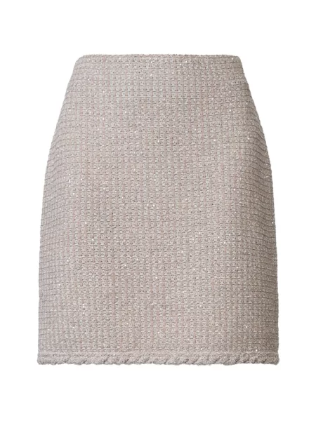 Fusta mini Fabiana Filippi cu paiete din tweed