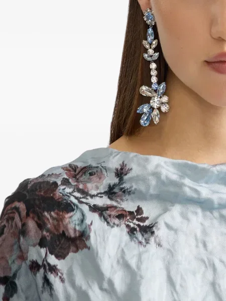 Cercei Erdem cu model floral